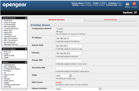 Configuring DHCP client