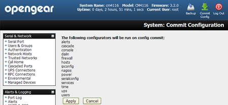 Delayed configs