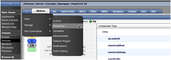 Zenoss Opengear Integration