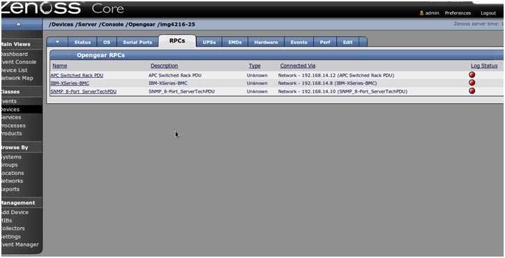 Zenoss Opengear Integration
